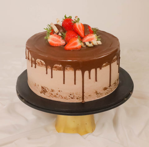 EGGLESS Semi Naked Chocolate Cake